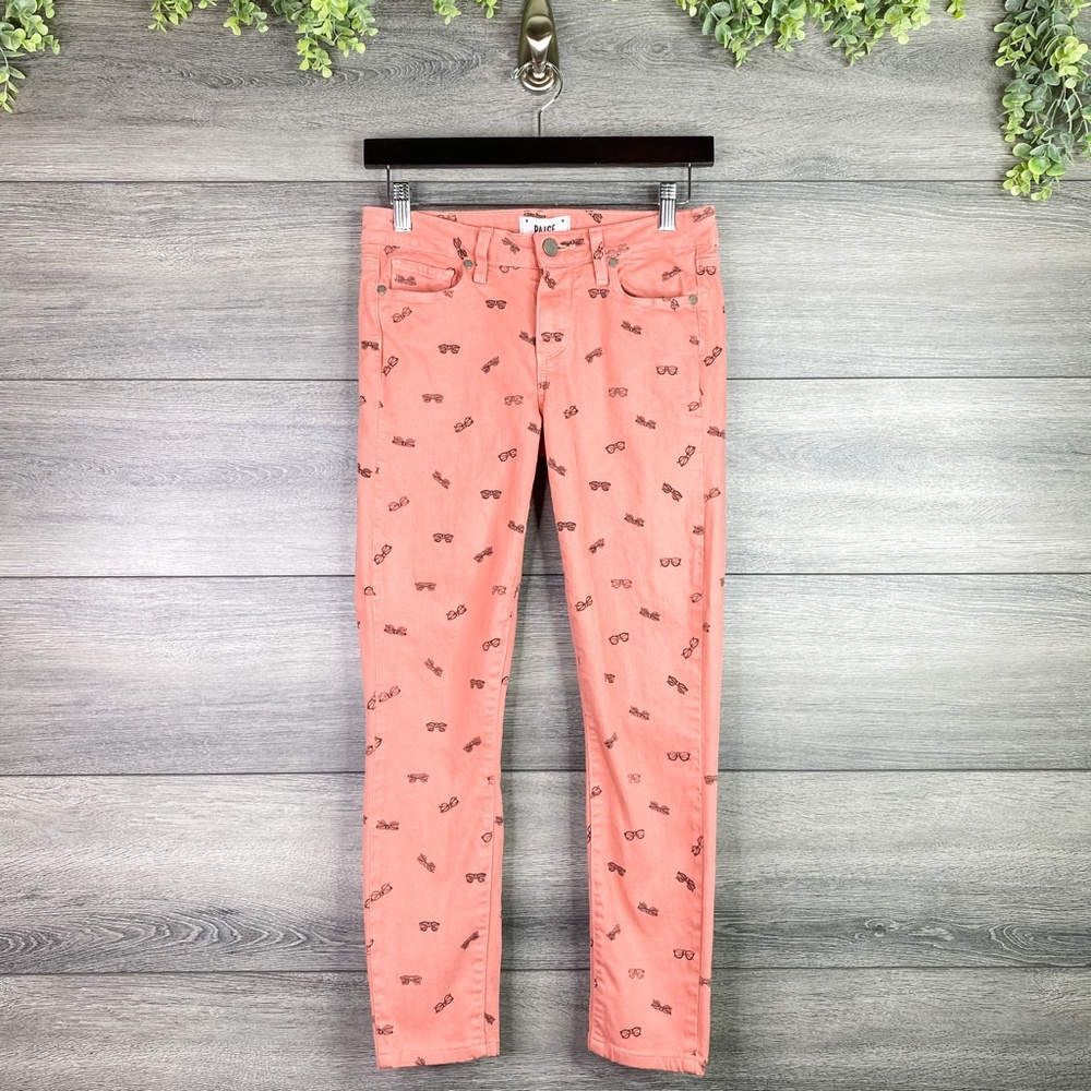 Paige Verdugo Ankle Pink Sunnies Skinny Jeans 27 - Picture 1 of 6